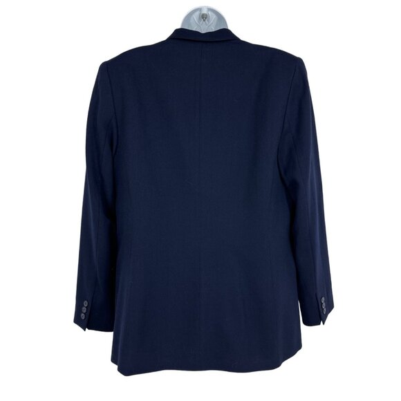 Pendleton Single Button Virgin Wool Blue Blazer Size 12 - Picture 4 of 8